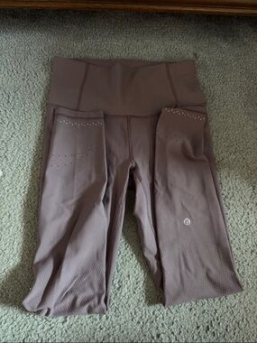 Lululemon Mauve High-Waist Leggings
